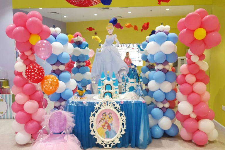 Princess Theme Balloon Columns