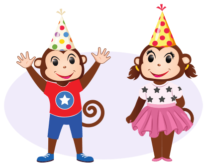 Cheeky Monkeys Kids Birthday Party Celebration Image